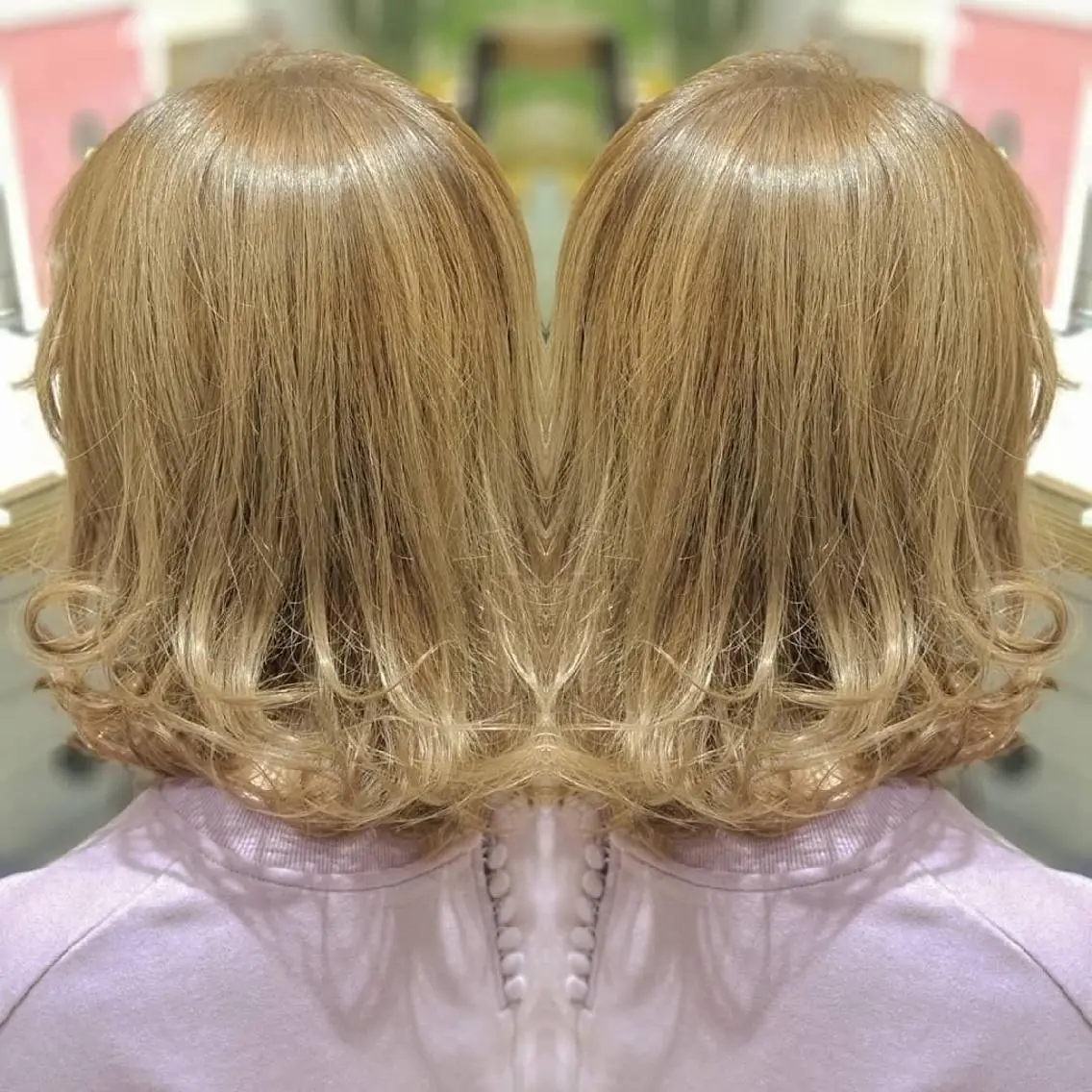 ミディアム カラー ベージュカラー マエダ タクヤのヘアスタイル