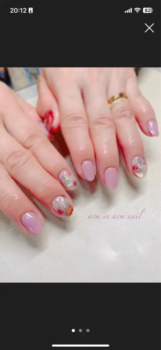 ネイル arm in arm ︎✿Yamamotoのマツエク・マツパデザイン