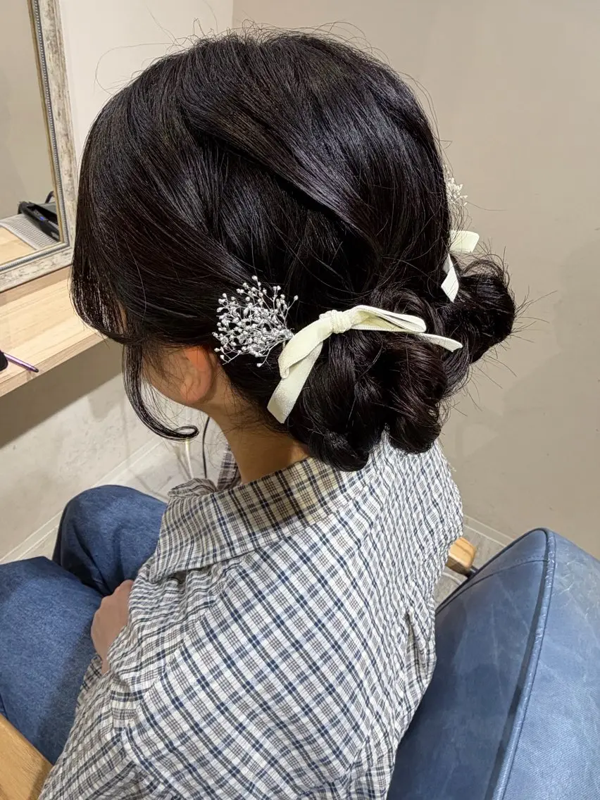 ロング ヘアアレンジ ヘアセット Connect Rumiのヘアスタイル