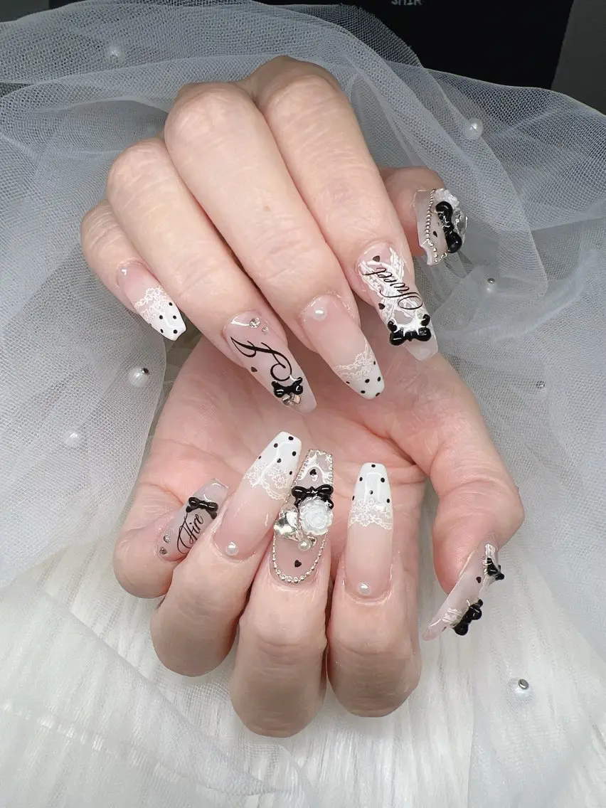 ネイル ハンドネイル Lee Nails チップ長さだし専門店のネイルデザイン