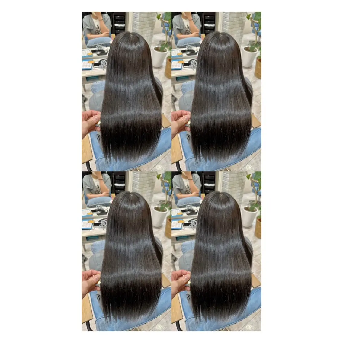 ロング カラー 透明感カラー 髪質改善 縮毛矯正 トリートメント ヘアカラー トリートメント 店長✨レイヤー✖️ 髪質改善✖️韓国ヘアのヘアスタイル