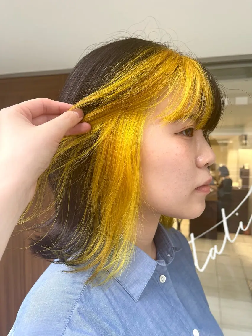 カラー ミストバング フェイスフレーミング あゆみ /sopiのヘアスタイル