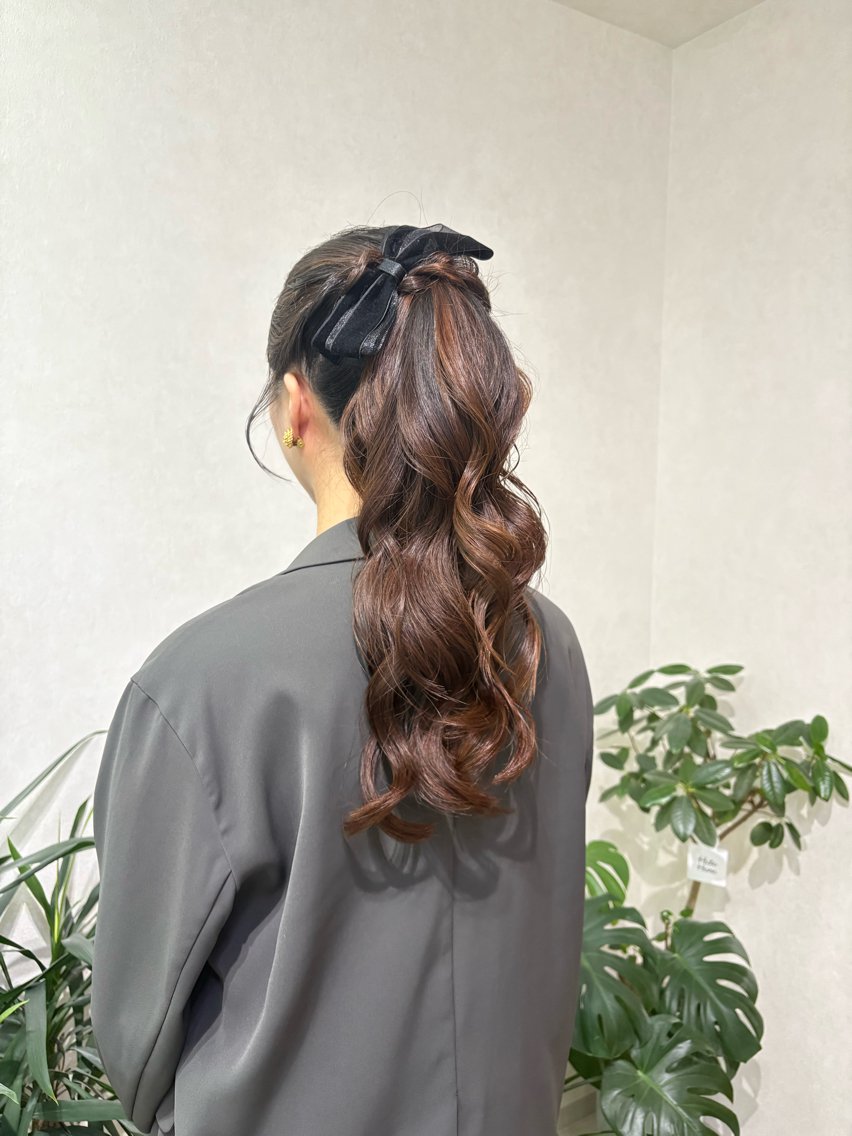 ロング ヘアセット ヘアセットサロン /上坪愛美のヘアスタイル