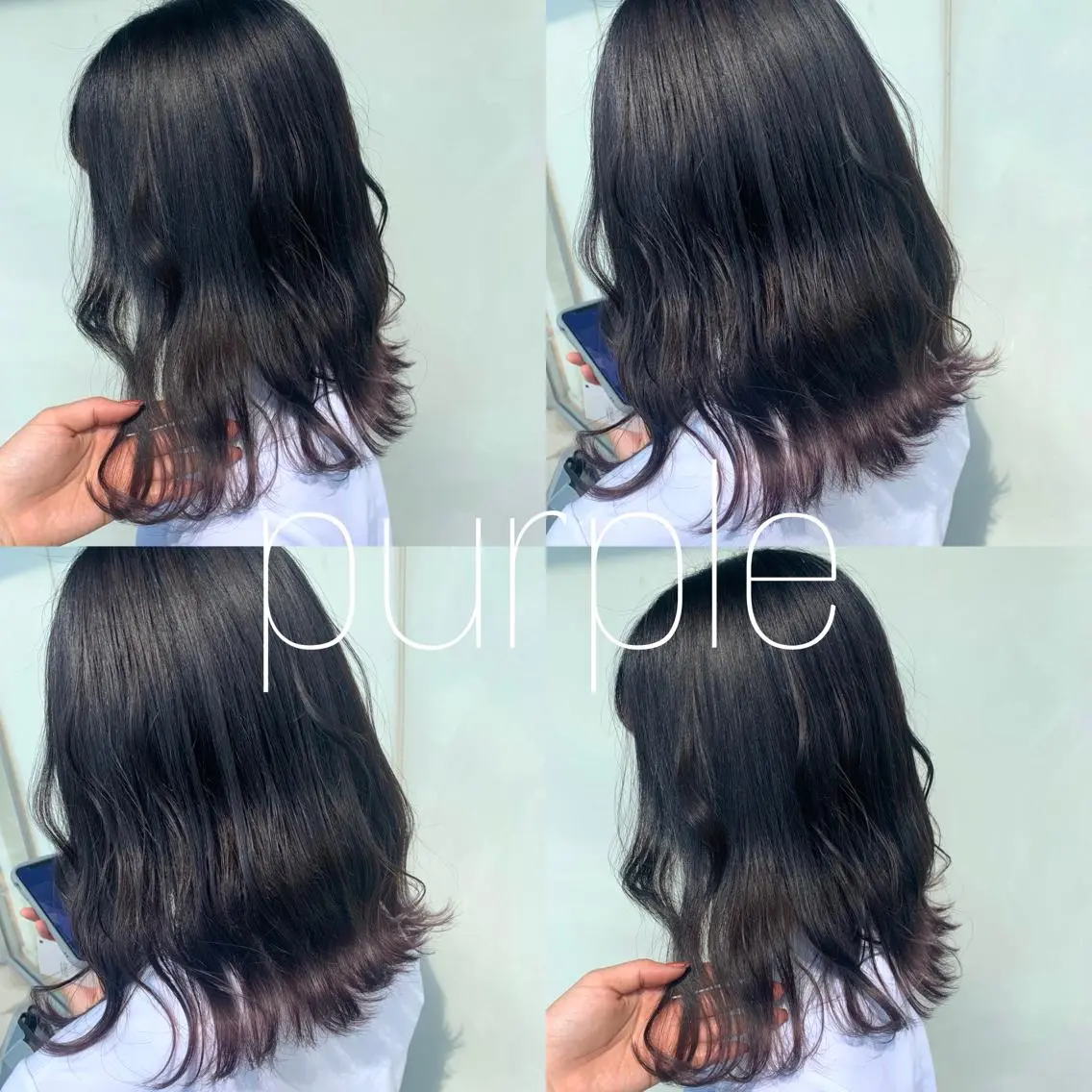 セミロング カラー 小澤 志穂のヘアスタイル