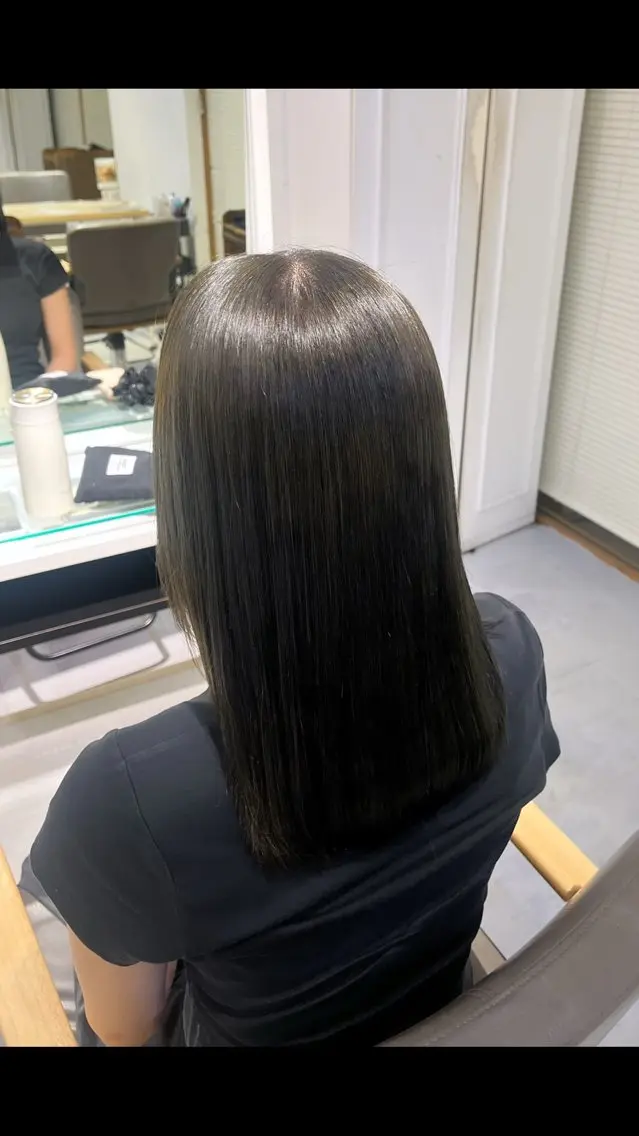 【平日限定】白髪染めリタッチ＋シルクトリートメント付き⋆𐙚の写真