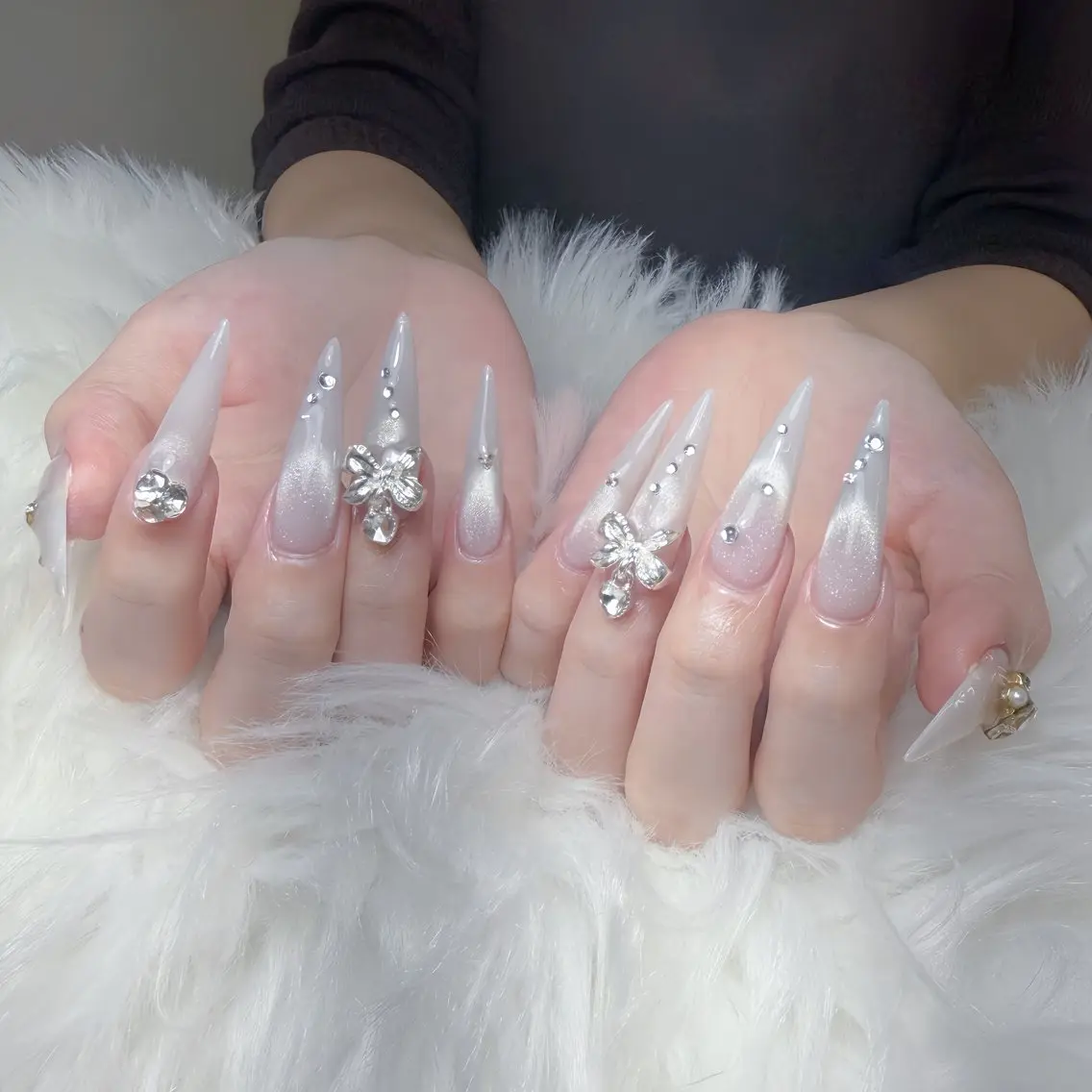 ネイル 韓国ネイル 持ち込み ニュアンスネイル ワンホンネイル ハンドネイル Mio Nailのネイルデザイン
