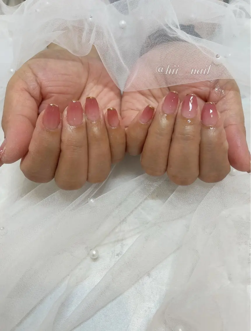 【オフ込】グラデーションネイル💅の写真
