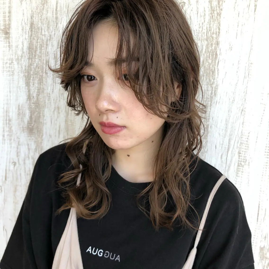 セミロング ヘアカラー トリートメント 堀江/心斎橋/西大橋 四ツ橋【Vers】のヘアスタイル