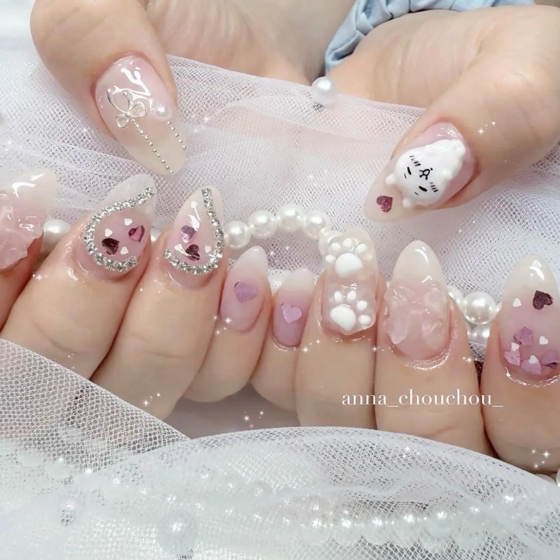 ネイル ハンドネイル Anna Sano⭐️のネイルデザイン