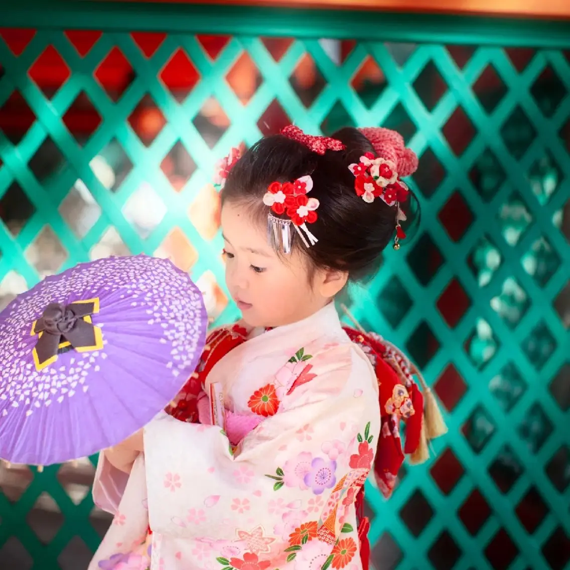 七五三着付けヘアセット(7才)の写真