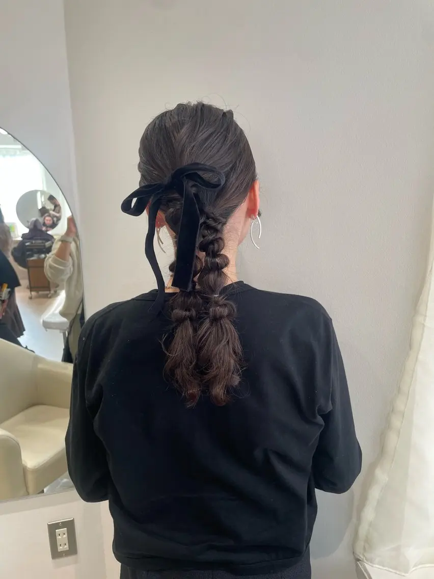 お呼ばれヘアセット🎀結婚式やライブ、お出かけなどに✨((早朝はご相談くださいの写真