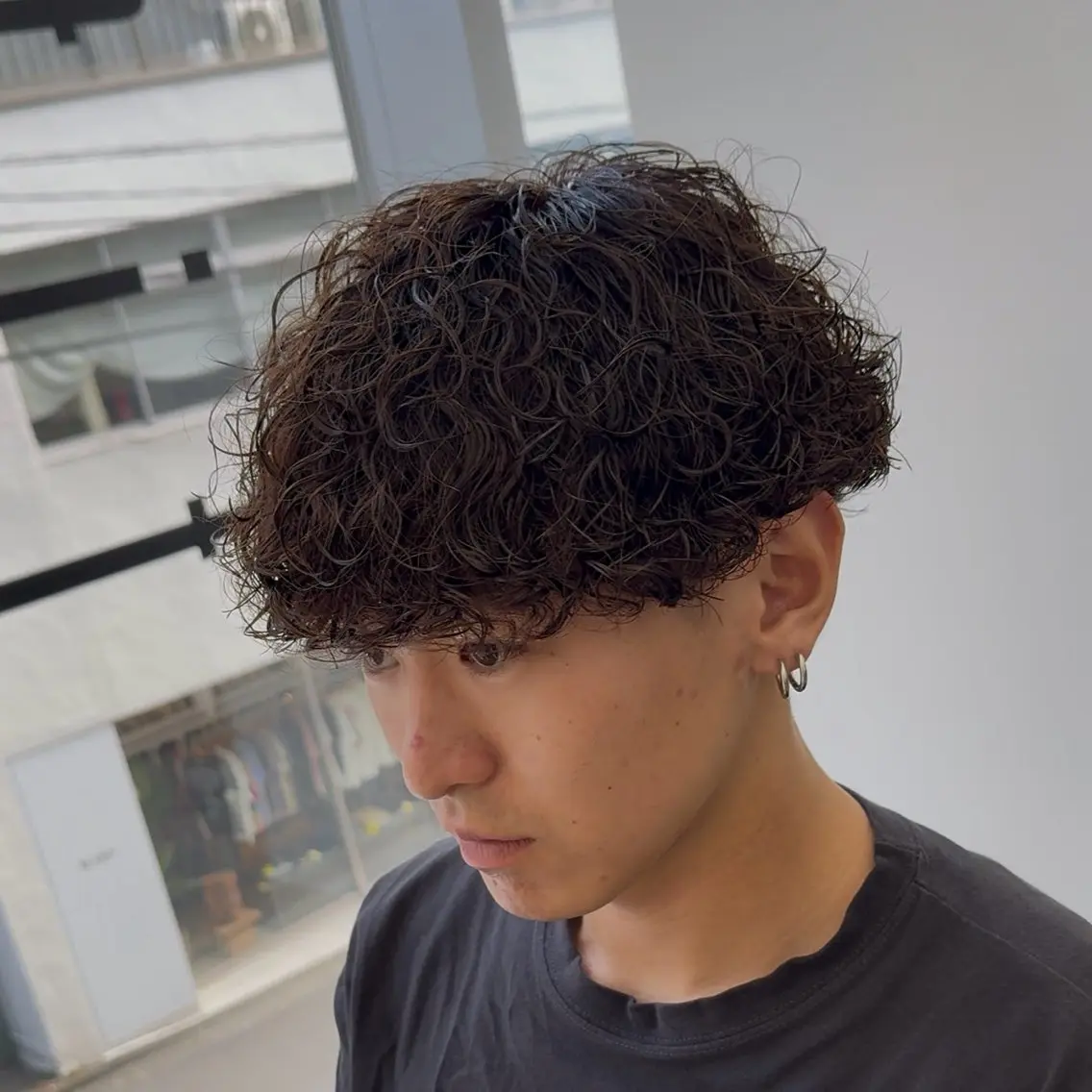 ショート メンズ カット パーマ 丸山 哲史のヘアスタイル