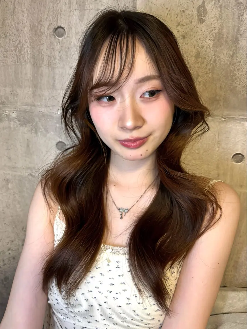 【6月限定】うる艶ワンカラー+トリートメント+韓国風ヘアセット💞🫶🏻の写真