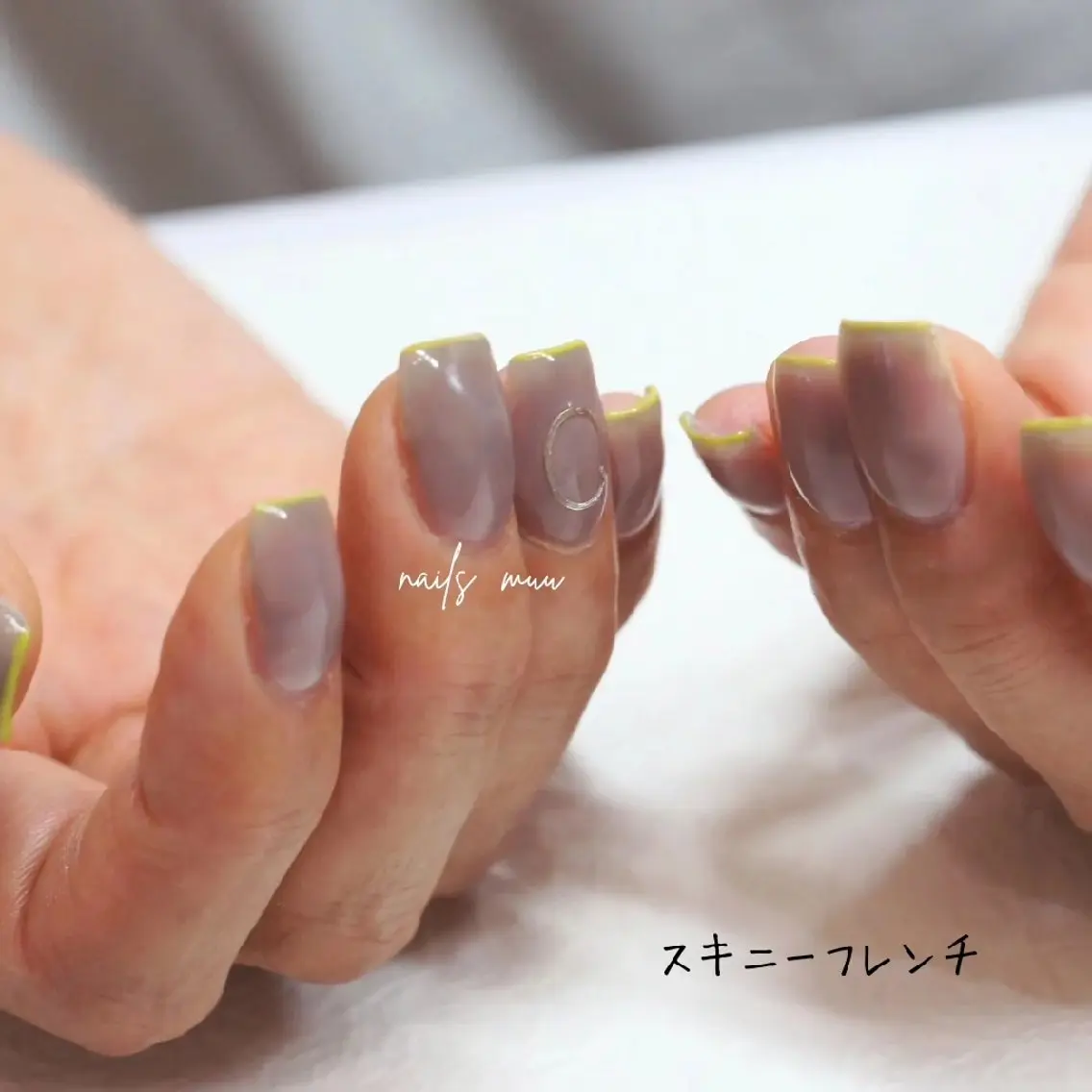 ネイル フレンチネイル nails muu まゆのネイルデザイン