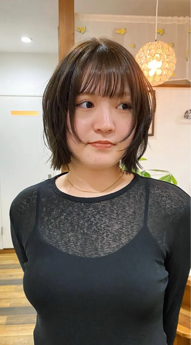ショート カラー 顔周りカット ヘアカラー カラーモデル募集🩰 Amiのヘアスタイル