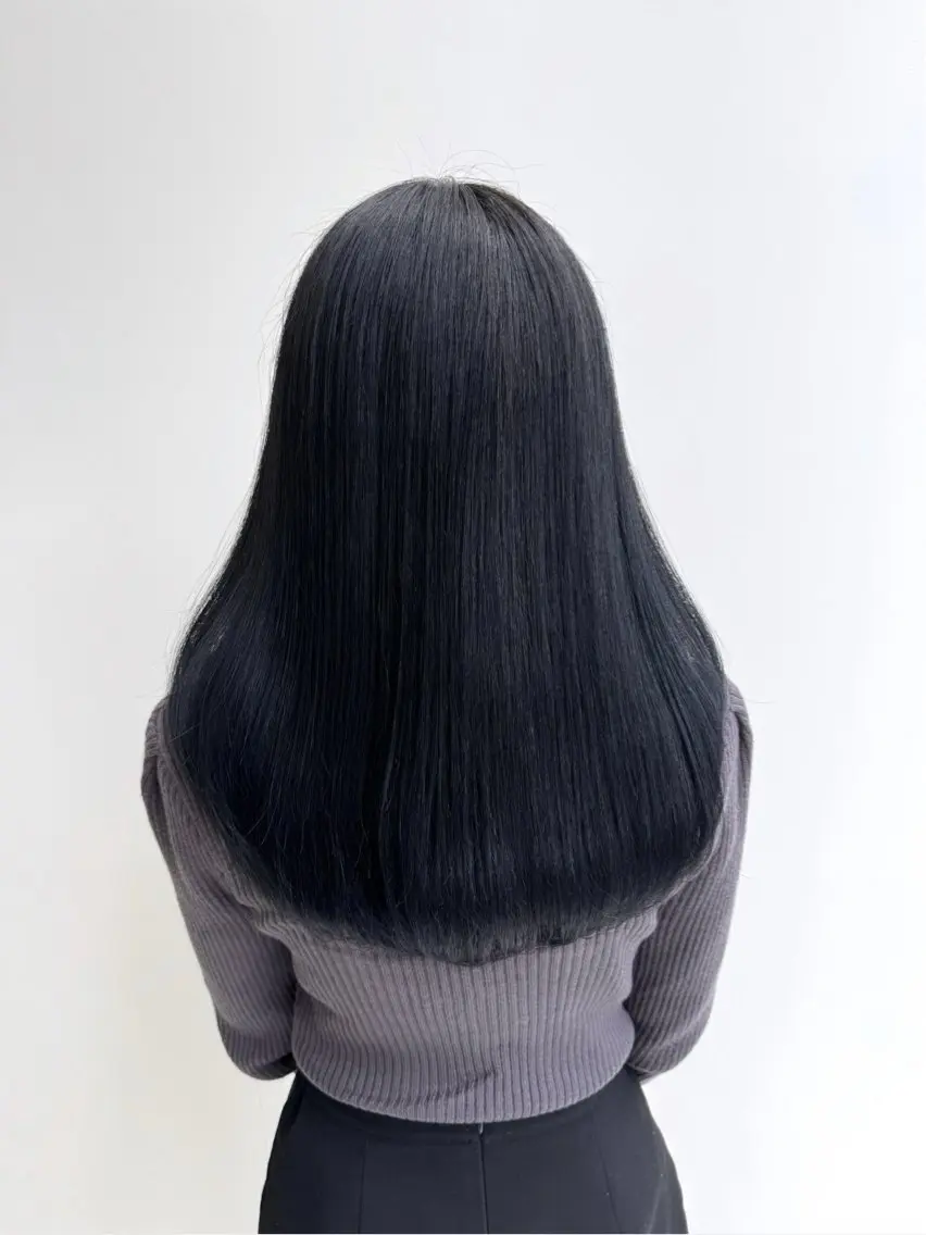 セミロング カラー ヘアアレンジ 縮毛矯正 トリートメント ✨艶髪✨ 吉田誠のヘアスタイル