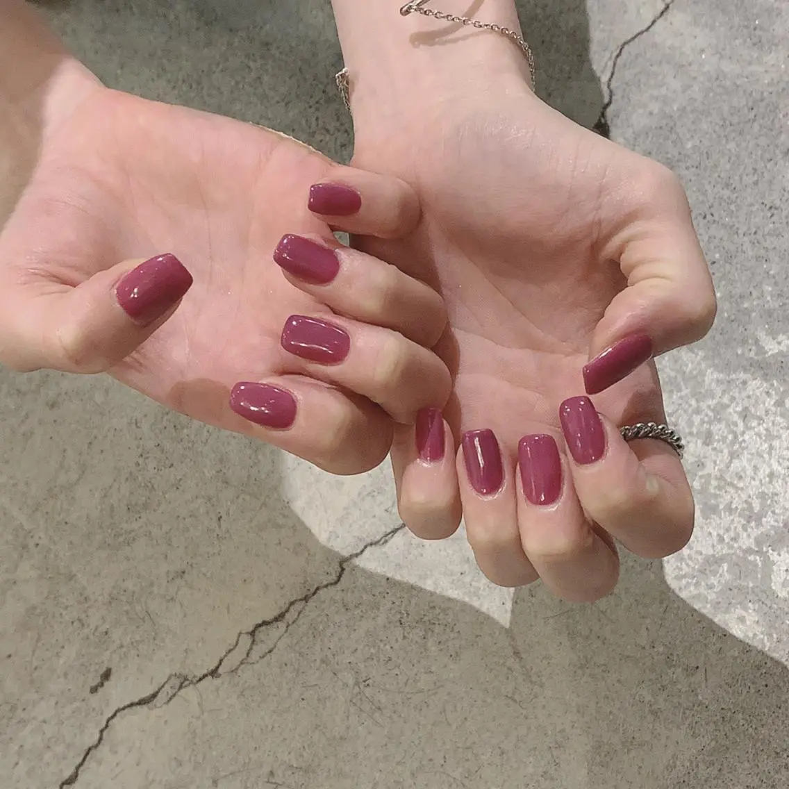🖐🏻ハンドネイル１カラー(オフ有り)の写真