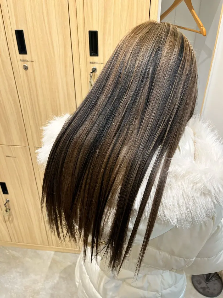 カラー ヘアカラー 無料カットモデル ✂︎いおん✂︎のヘアスタイル