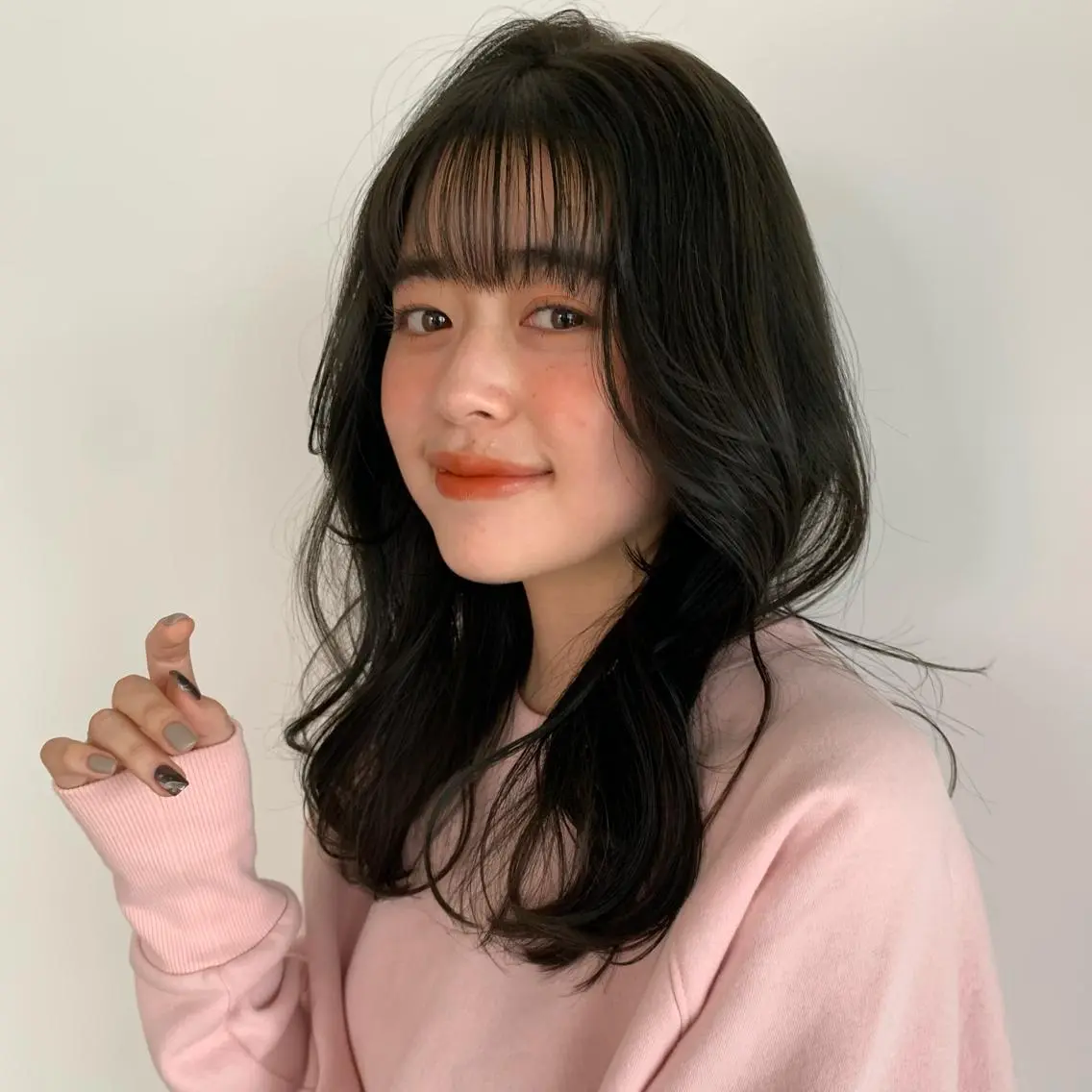 ロング カラー カット 韓国風レイヤーカット 🍒サンジキ アカリのヘアスタイル