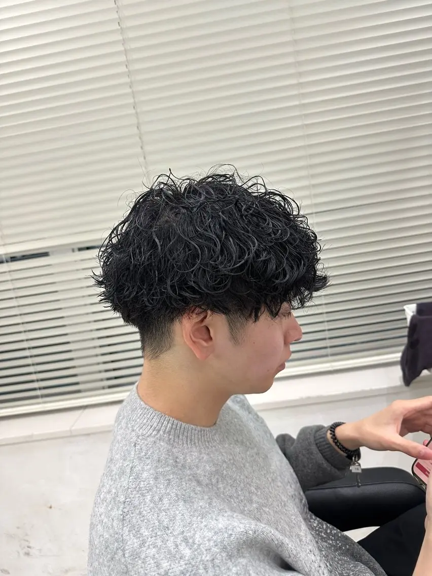 パーマ メンズ カット パーマ 🐺韓国風メンズ特化 あさひ🐺のヘアスタイル