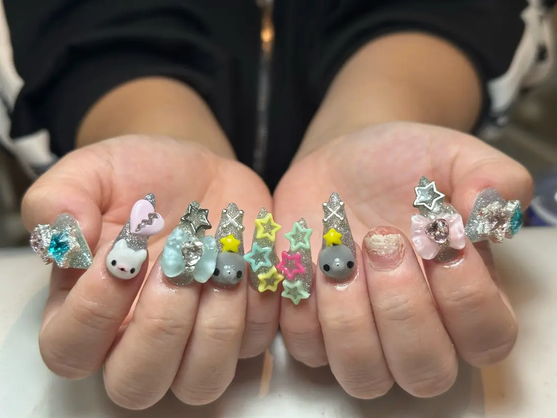 ネイル アートネイル 成人式 ジェルネイル ニュアンスネイル 夏ネイル ハンドネイル Nienail_ Luxeのネイルデザイン