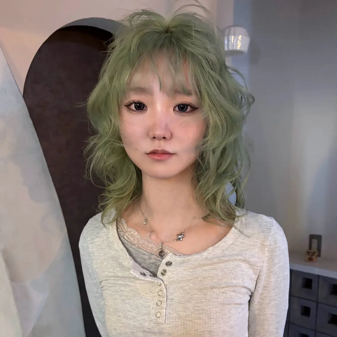 セミロング カラー カット ヘアカラー りね💟ハイトーン/ レイヤーカット✩.*のヘアスタイル