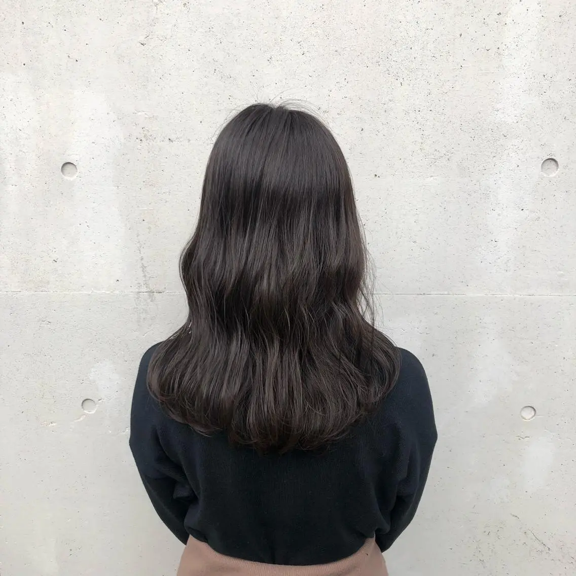 セミロング カラー 透明感カラー グレージュ カット ヘアカラー トリートメント 酸性縮毛矯正🧴韓国 レイヤー/髪質改善のヘアスタイル