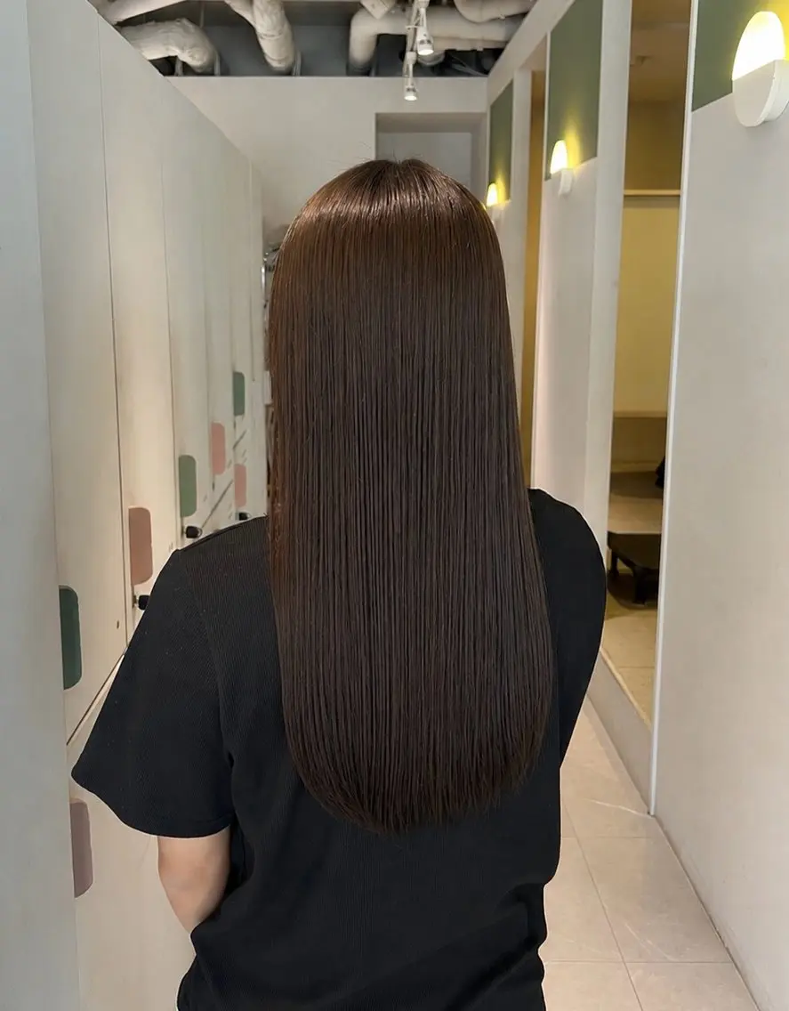 ロング カラー カット ヘアカラー トリートメント 透明感カラー/ レイヤー/折戸結菜のヘアスタイル