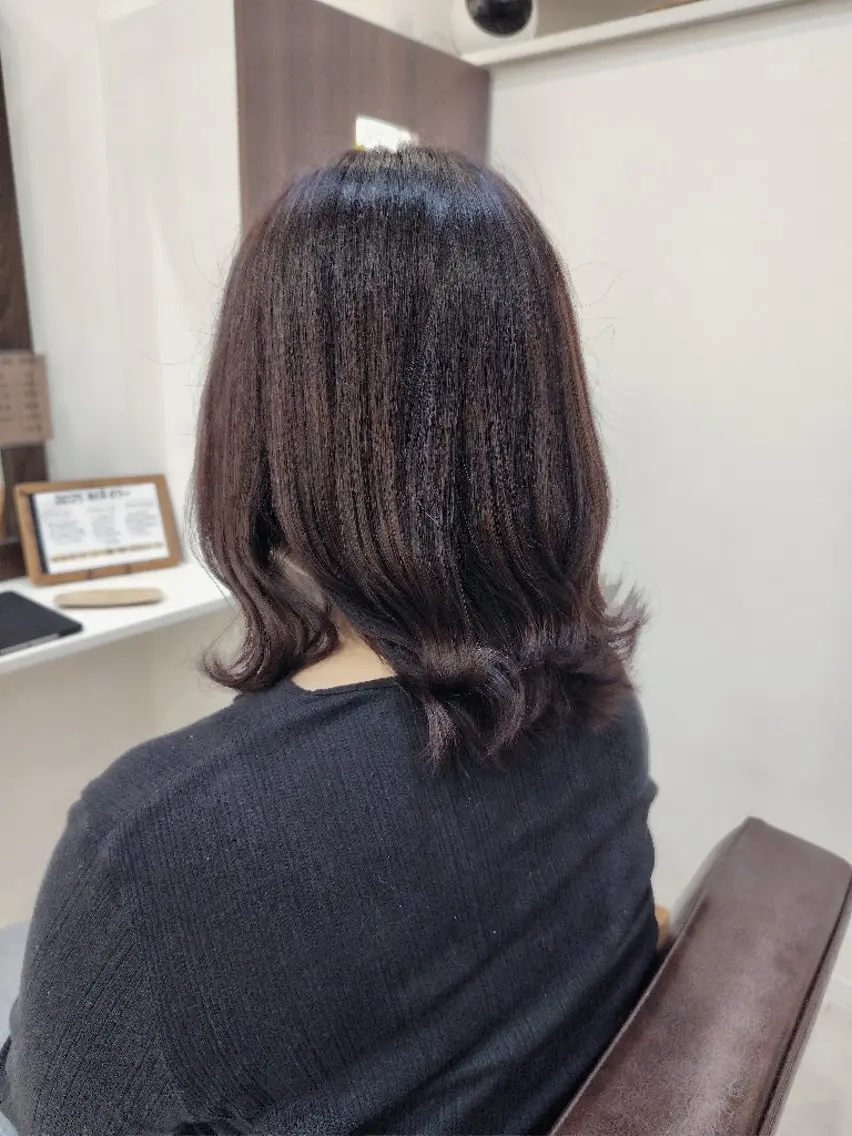 カラー ブラウンカラー ピンクカラー ヘアカラー 三浦 瑞華のヘアスタイル