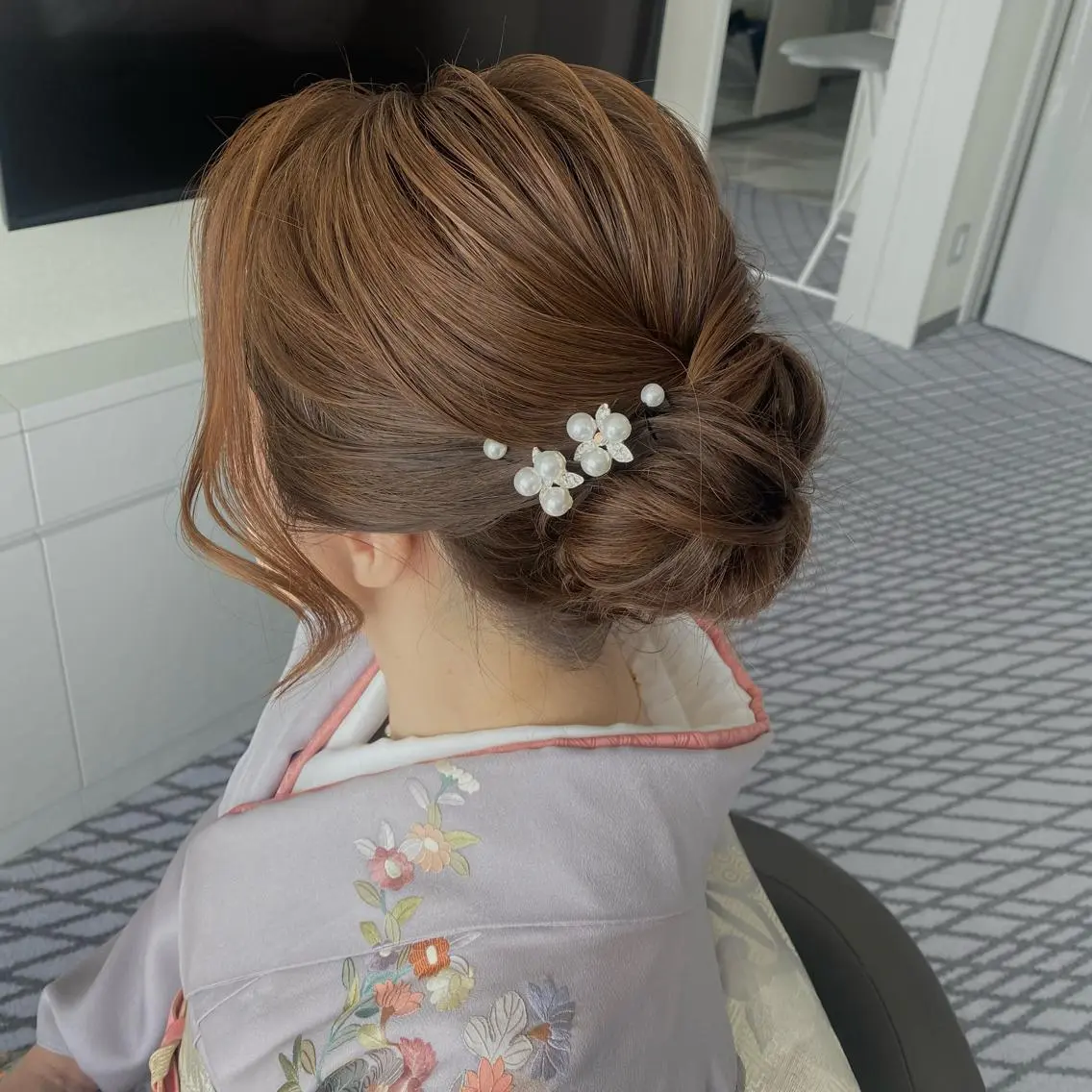 ミディアム ヘアアレンジ 着付け Mikazuki オーナーTeradaのマツエク・マツパデザイン