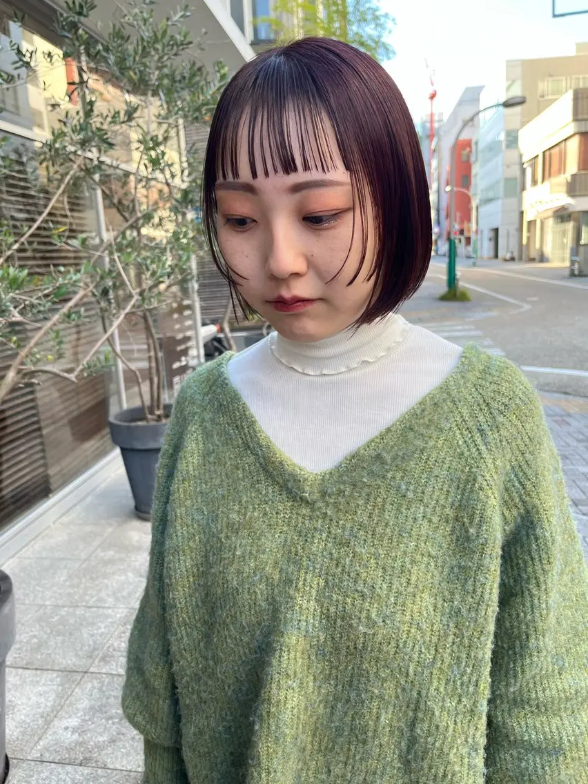 ショート カラー ヘアアレンジ カット ヘアカラー トリートメント 溝口 ひなこのマツエク・マツパデザイン