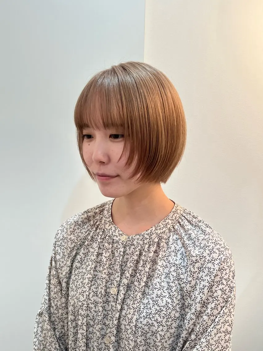 ショート カラー レイヤーカット/艶髪 /ストレート/リクトのヘアスタイル