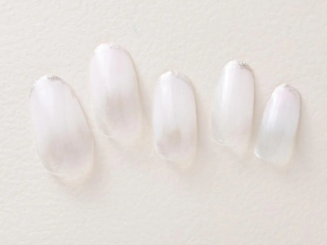 ネイル 桜ネイル 長さ出し フラッシュネイル フットネイル フレンチネイル ハンドネイル 💗🪽Tiary Nail🪽💗のネイルデザイン
