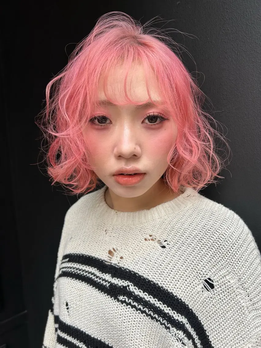 ダブルカラーご希望の方はこちら❣️ケアブリーチ使用🐝トリートメントはプラス3300円でできます。の写真