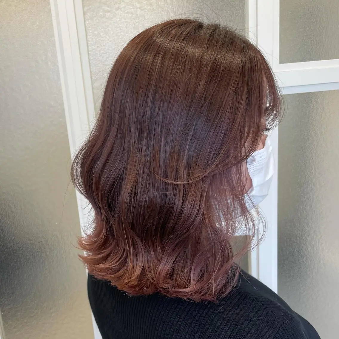 ミディアム カラー ヘアカラー トリートメント ヘアセット 当日予約⭕️ Rene’のヘアスタイル
