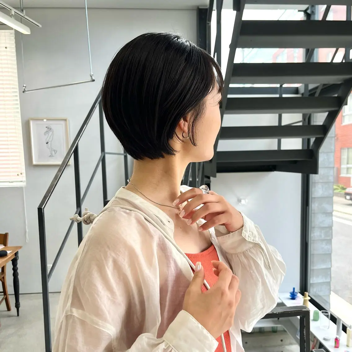 ショート 丸みショート ショートヘア 山口 モエのヘアスタイル