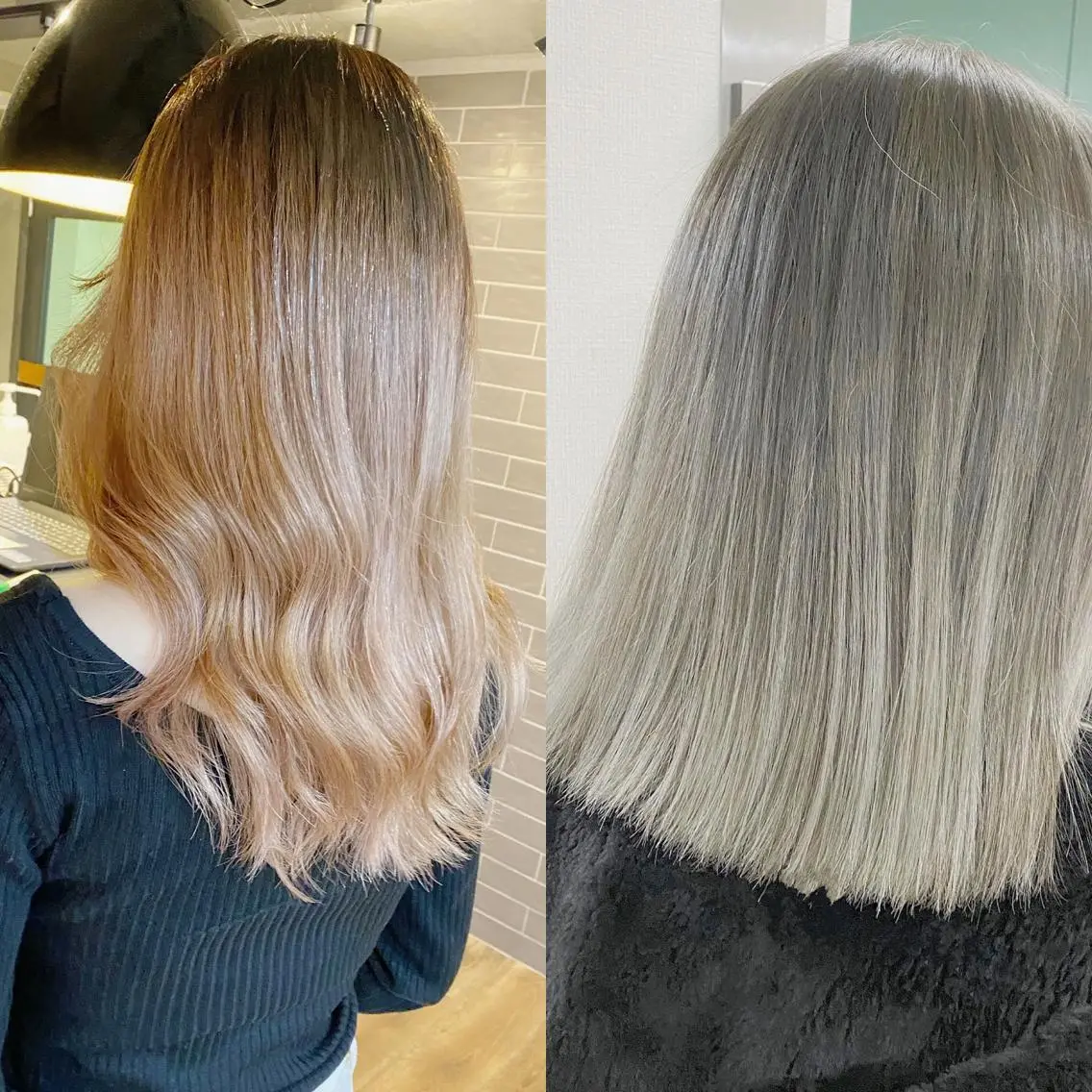 セミロング カラー yoriダブルカラー 代表すがわらのヘアスタイル