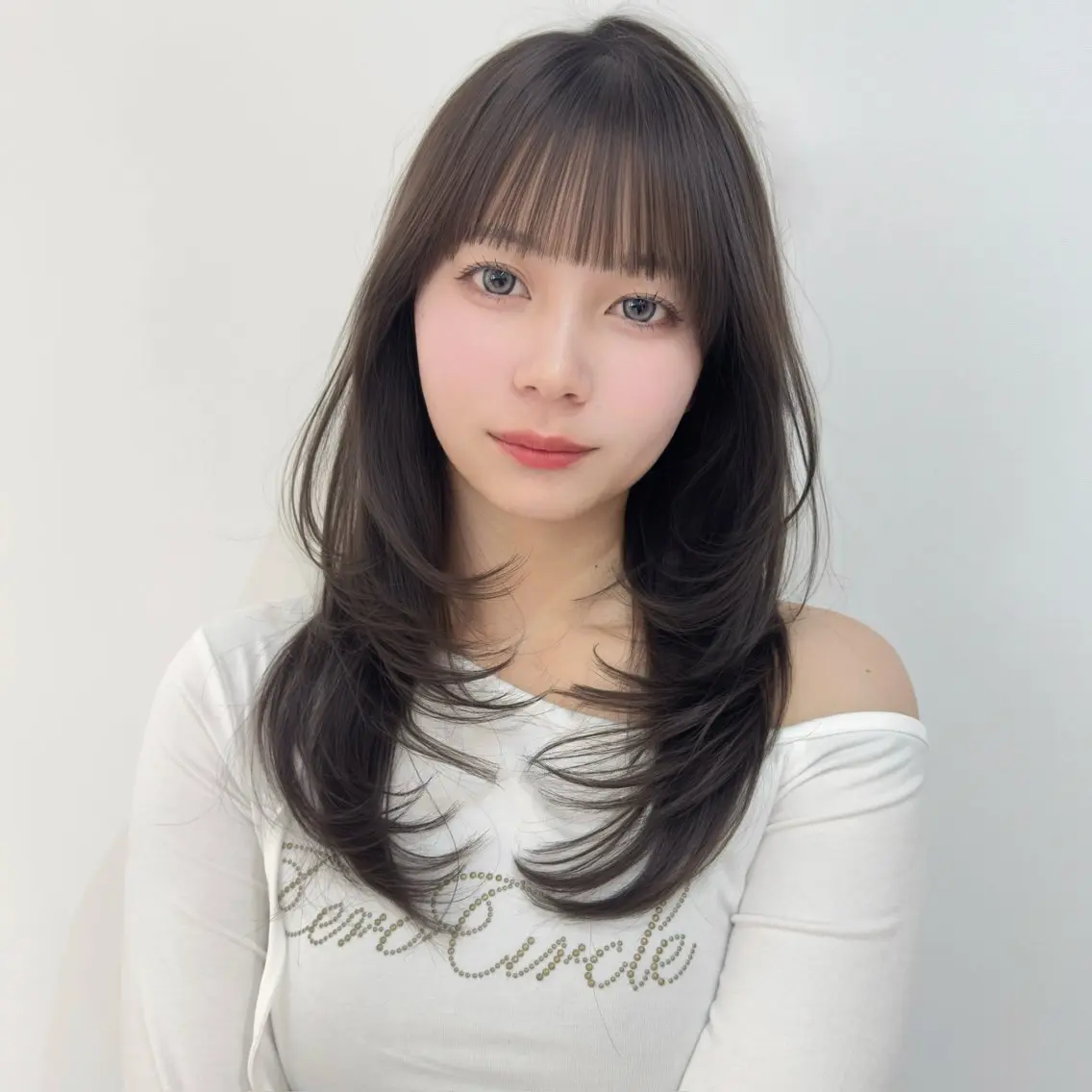 【髪質ケア🤍】トレンドカット+ 𝐃𝐞𝐞𝐩𝐥𝐚𝐲𝐞𝐫 トリートメント🎀超音波アイロン付き♡の写真