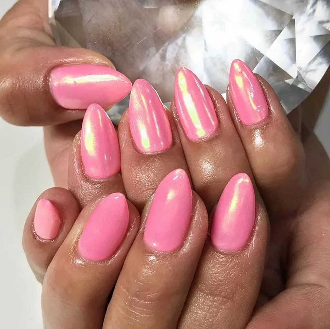 ネイル 渋谷／チップ長さ出し 👑アプレgel-xのネイルデザイン