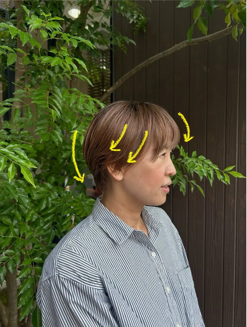 ショート レイヤーカット ショートヘア カット カワモト リョウカのヘアスタイル