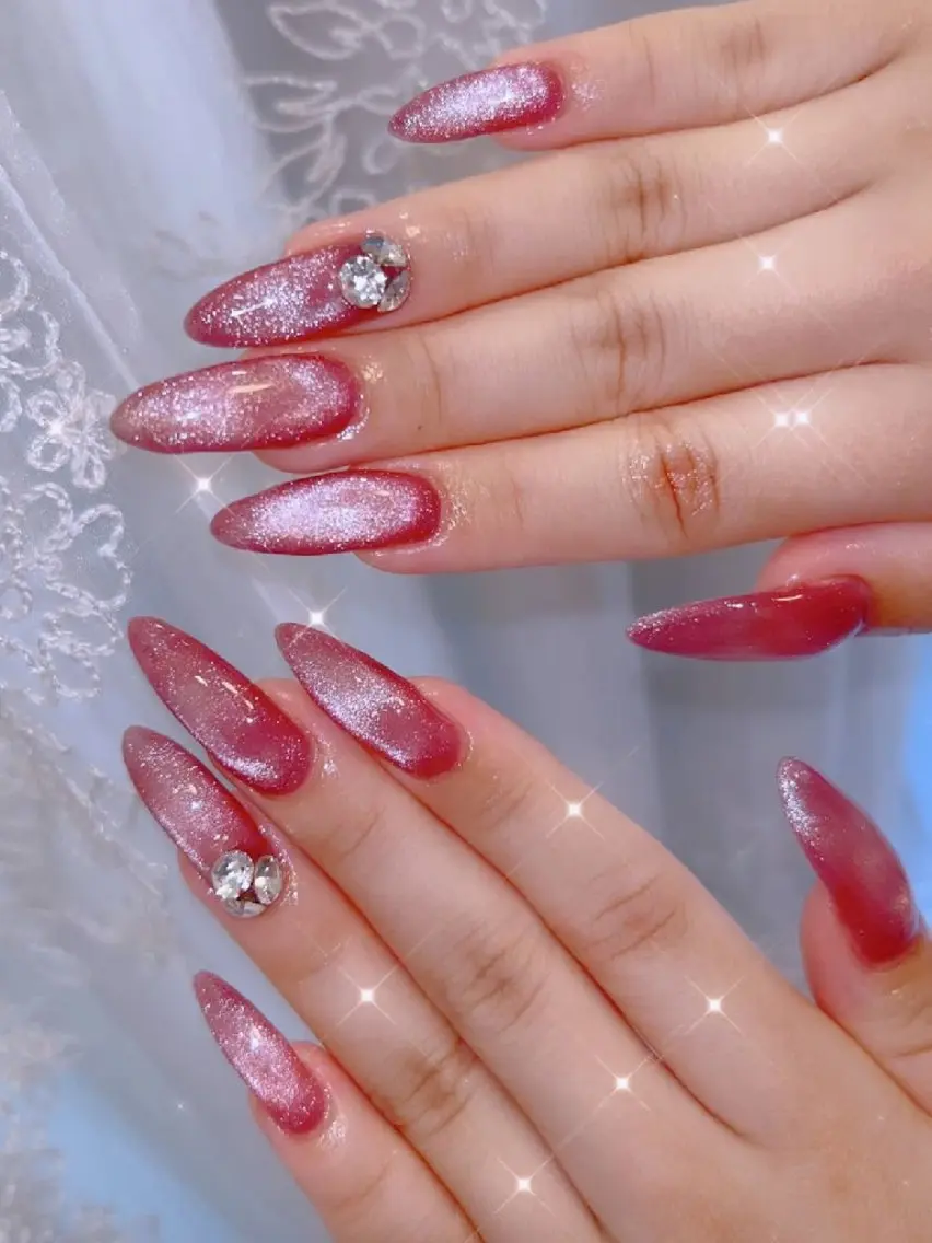 ネイル 長さ出し ジェルネイル 韓国ネイル マグネットネイル ニュアンスネイル I LOVE ME NAIL.。.:*♡のネイルデザイン