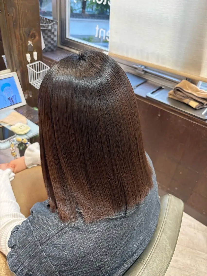 ミディアム 縮毛矯正 【モデル様募集中】 渡邊 マサキのヘアスタイル