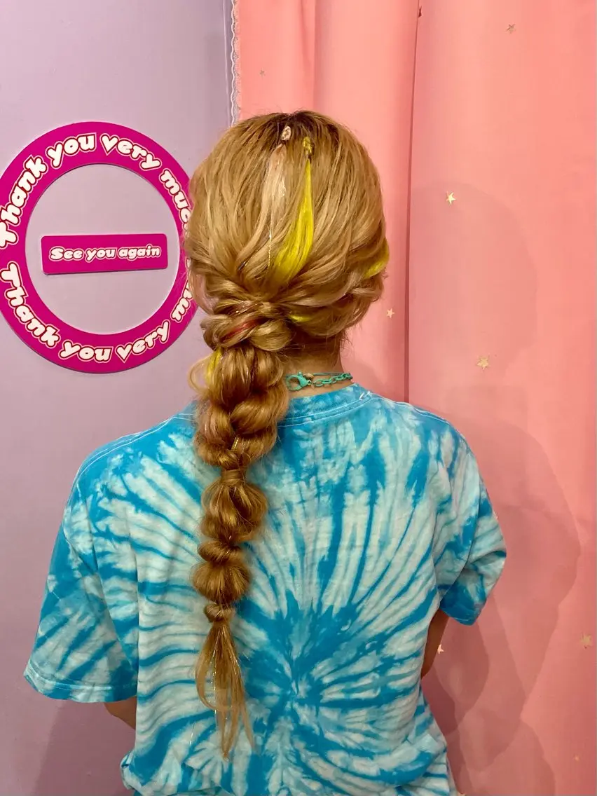 🎀スタイル指定🎀ハーフアップorシニヨンor編みおろしの写真