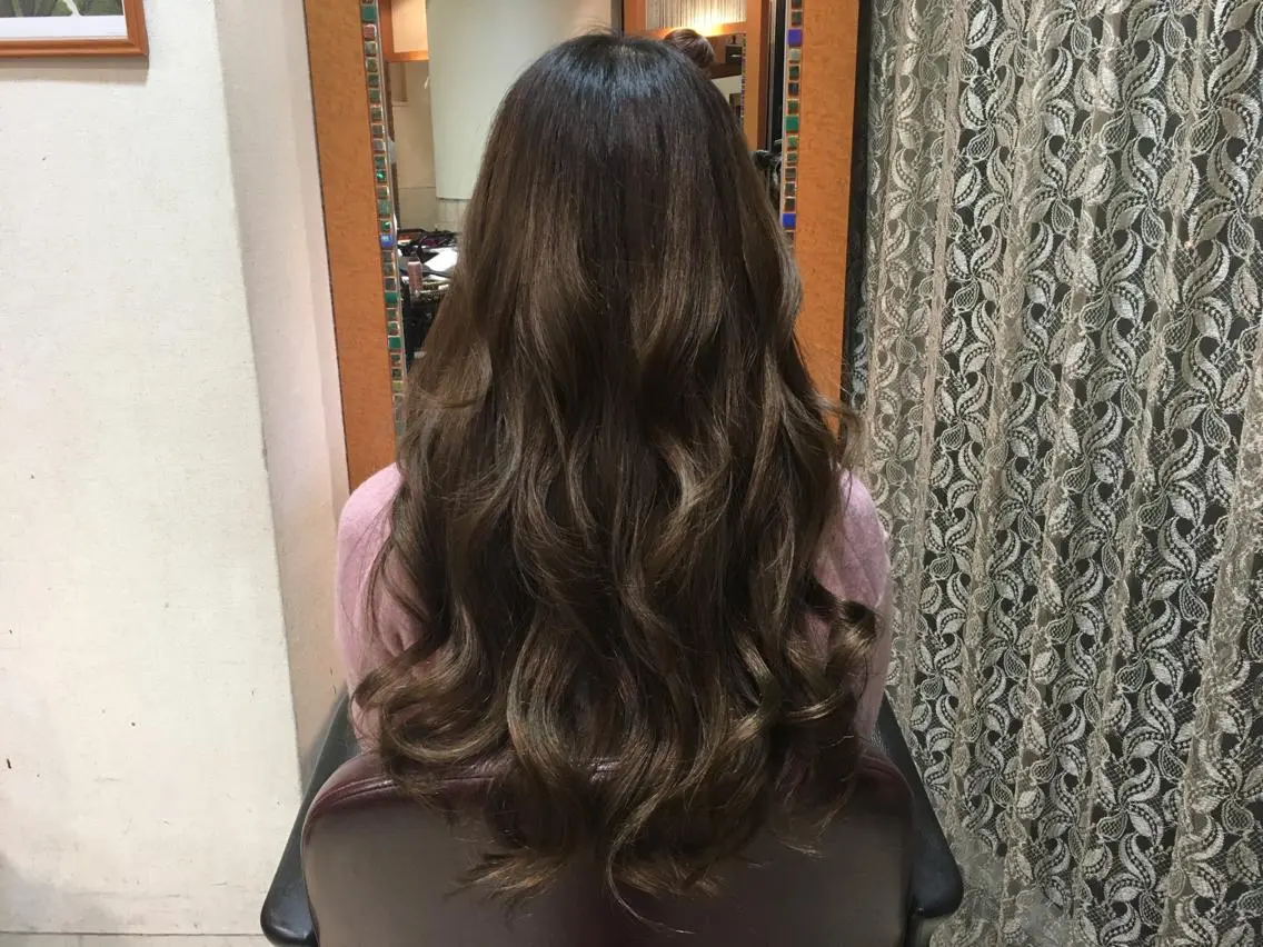 ロング カラー 編み込みエクステ エクステ リピート指名no.1 /ruiのヘアスタイル