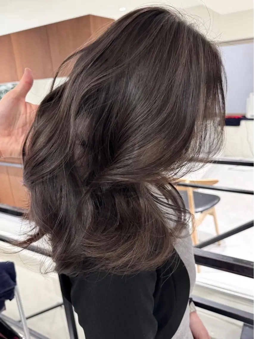 セミロング カラー ヘアカラー 艶髪透明感カラー / まあやのヘアスタイル
