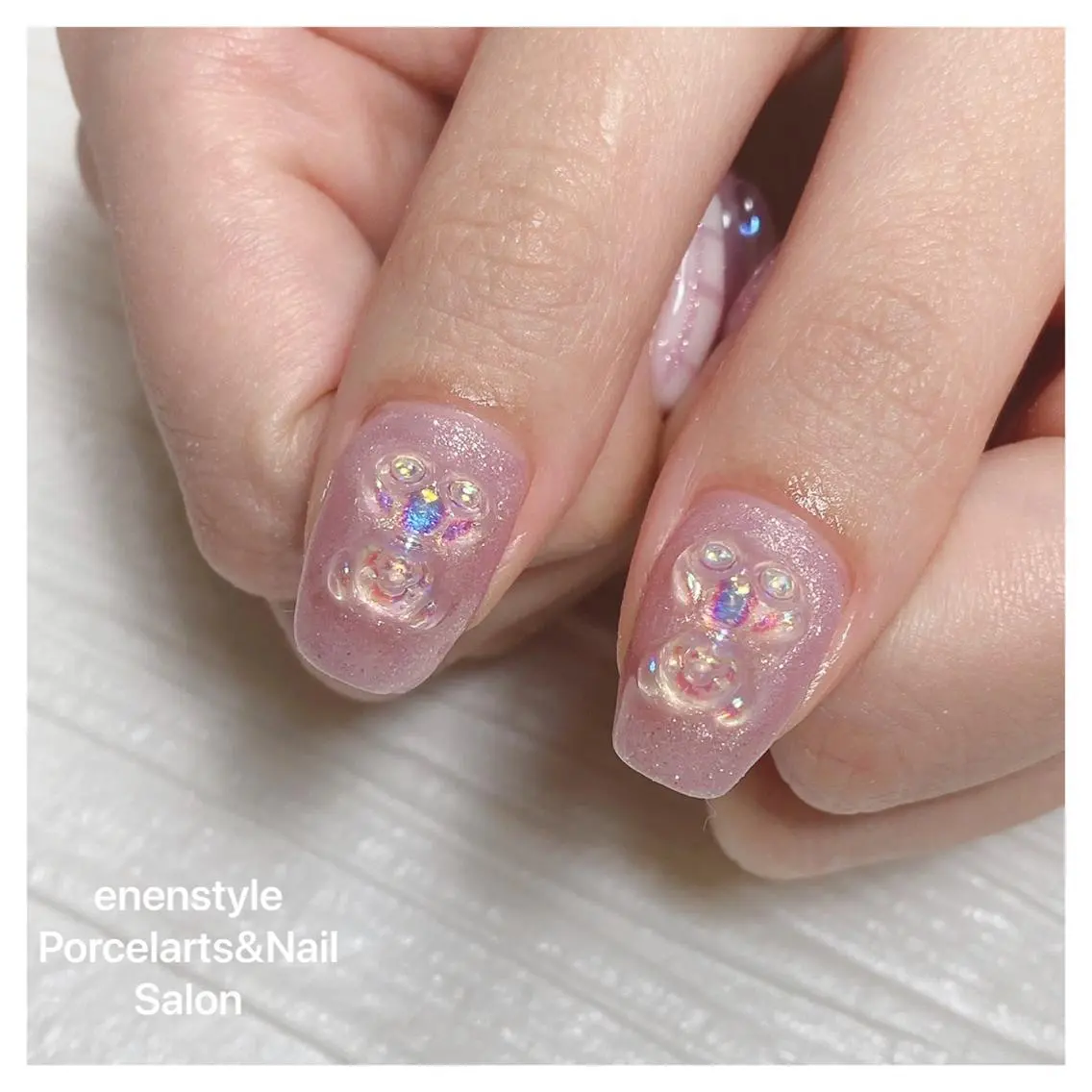 ミディアム ネイル 🐾enen style 🐾のネイルデザイン