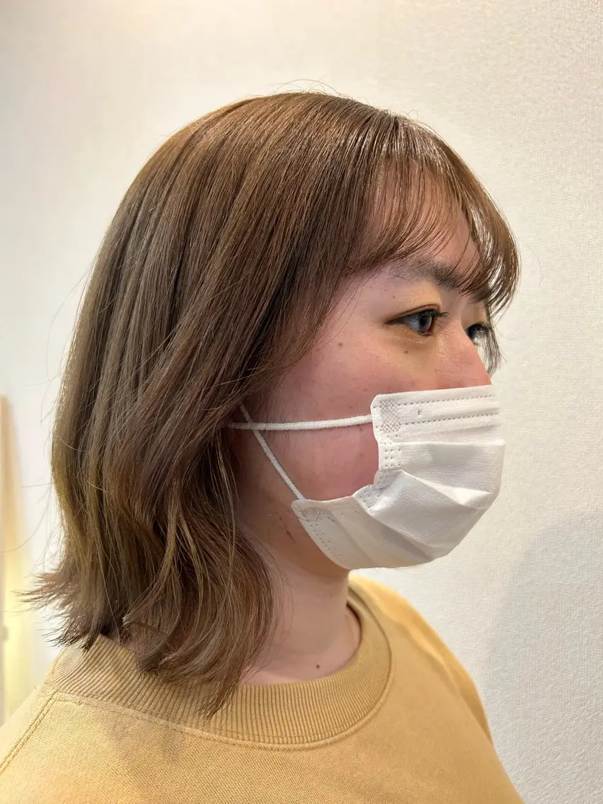ミディアム トリートメント ヘアカラー 🦖manami 🦖のヘアスタイル