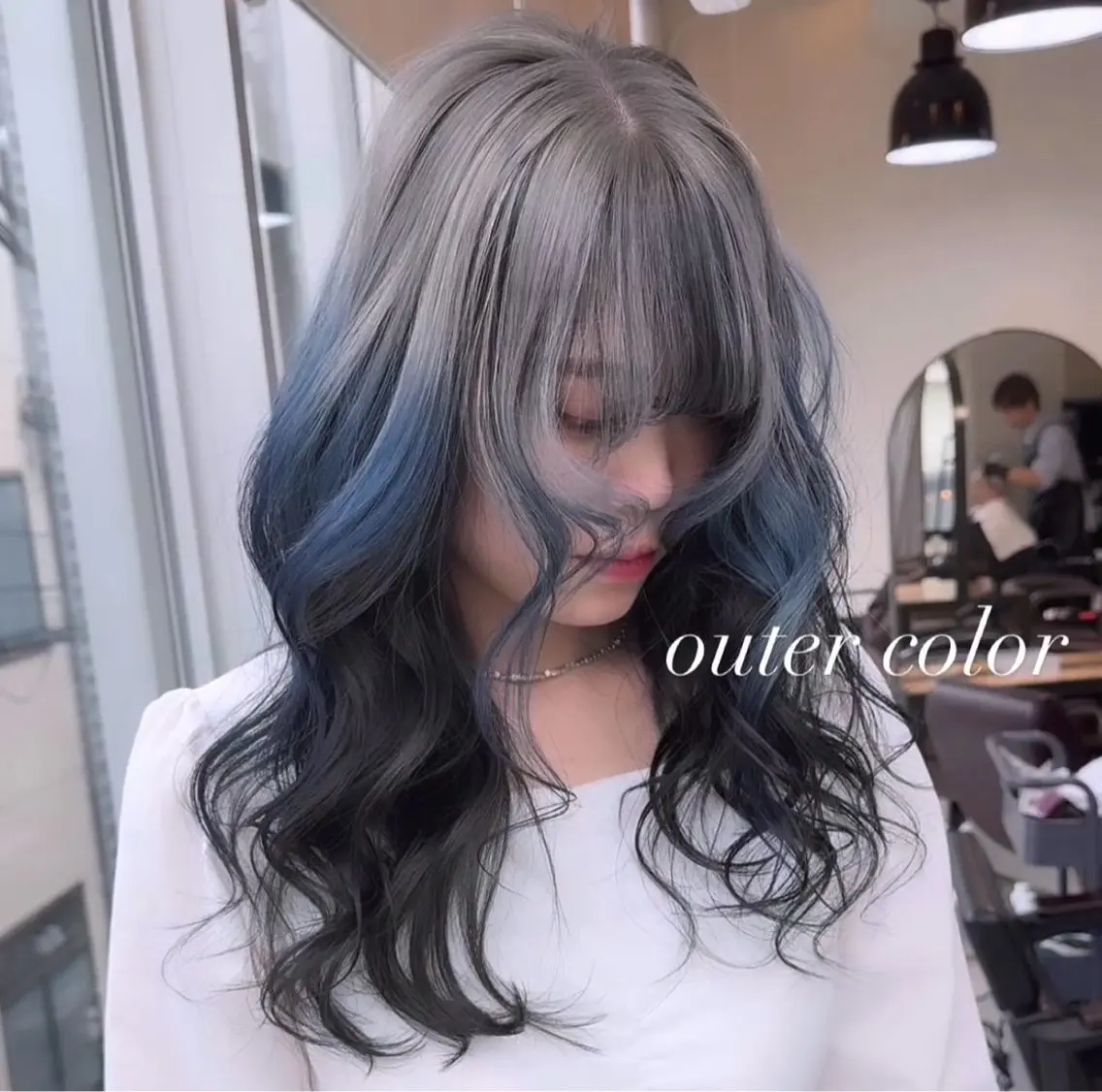 ロング カラー カット ヘアカラー トリートメント ヘアセット 💜ハイトーン💛 マジカルかいちゃんのヘアスタイル