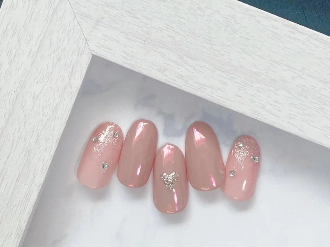 ネイル オーロラネイル フットネイル フレンチネイル ジェルネイル 韓国ネイル kiki nail &brow二子玉川のネイルデザイン