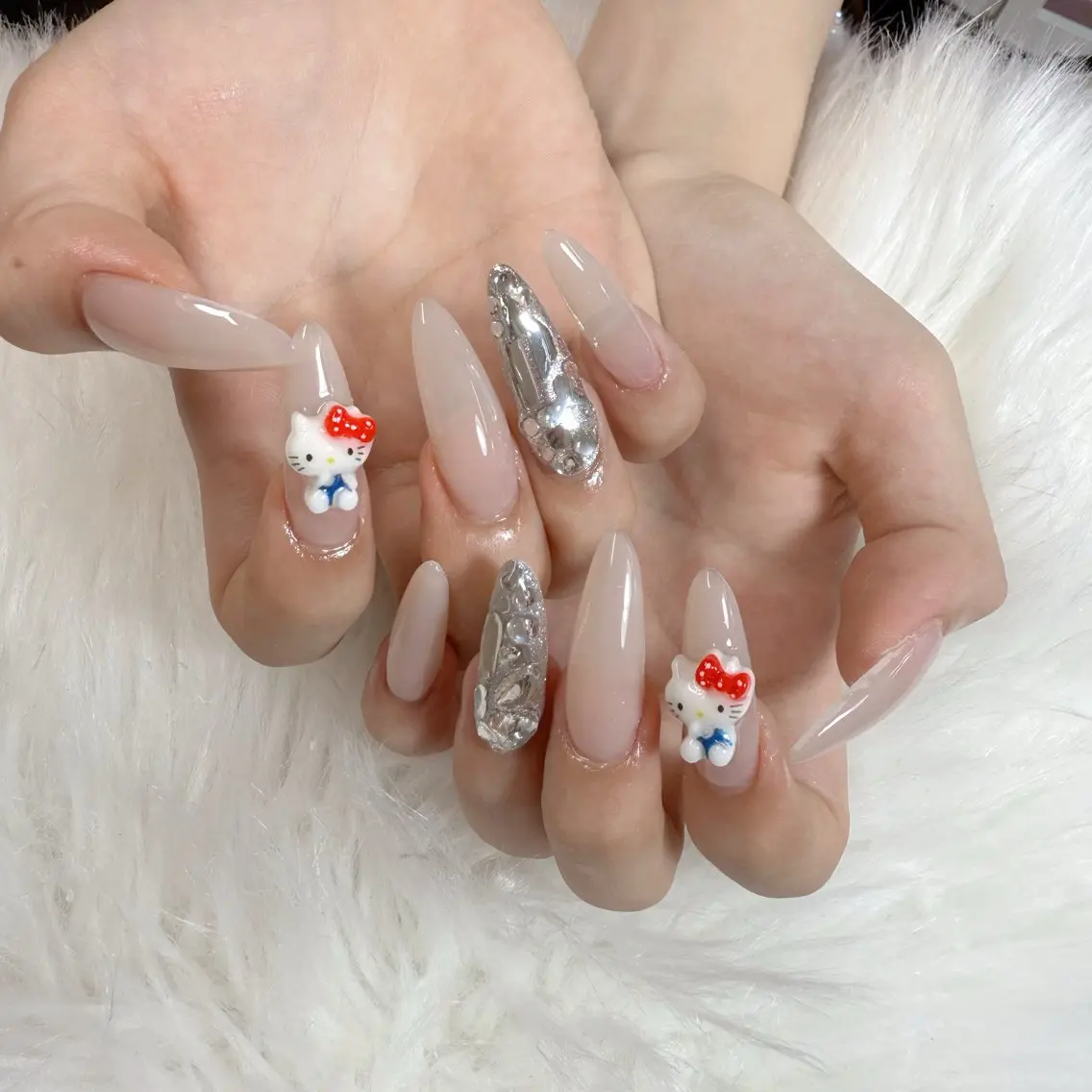 ネイル ハンドネイル 🎀nana🫧 ワンホンネイル🎀のネイルデザイン